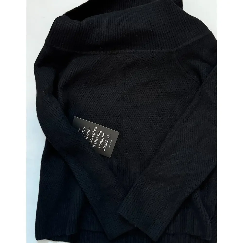 Tuckernuck Off Shoulder Wool Sweater Black Size XXL NEW